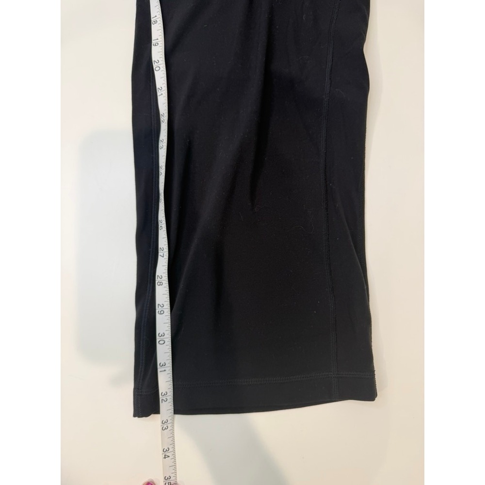Lululemon Align High-Rise Wide-Leg Crop Pants Black Front Pockets High Waist 4 - Picture 7 of 8
